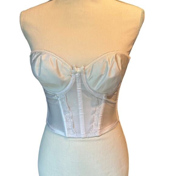 Empire Vintage Longline Lace stapless bra Size 34B Special Occasion Foundation - Picture 1 of 4